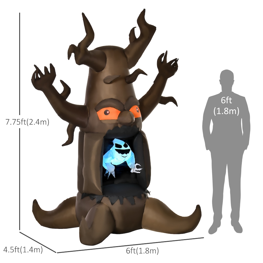 Image 994818_ALTMORE2.jpg, Product 994-818 / Price $69.99, 8ft LED Outdoor Halloween Inflatable Decoration - White Ghost from HOMCOM on TSC.ca's Home & Garden department
