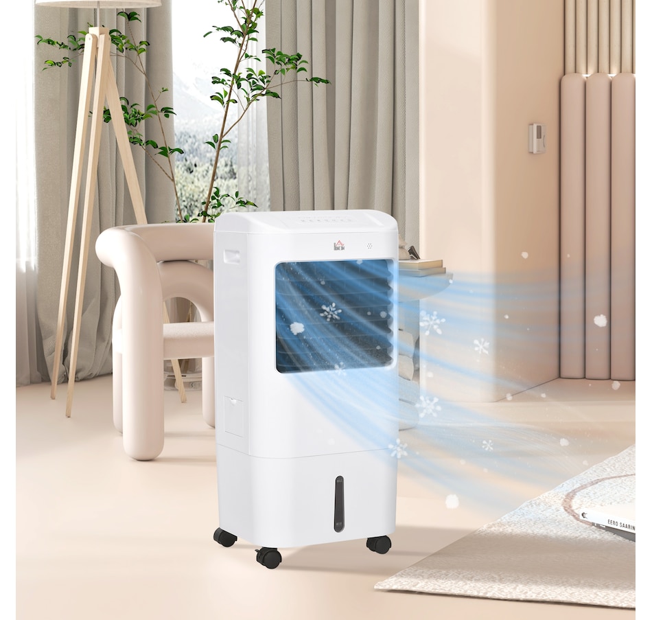 Image 994836_ALTMORE1.jpg, Product 994-836 / Price $144.99, HOMCOM Evaporative Air Cooler, 3-In-1 Ice Cooling Fan with Remote, White from HOMCOM on TSC.ca's Home & Garden department