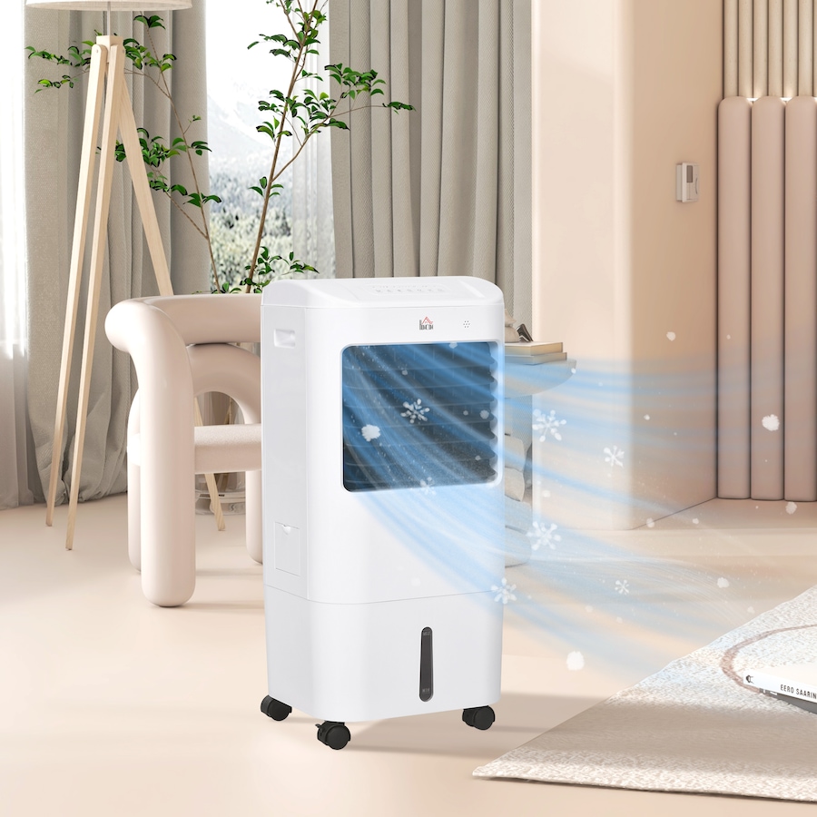 Image 994836_ALTMORE1.jpg, Product 994-836 / Price $129.99, HOMCOM Evaporative Air Cooler, 3-In-1 Ice Cooling Fan with Remote, White from HOMCOM on TSC.ca's Home & Garden department