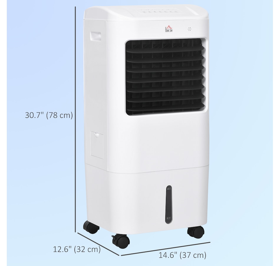 Image 994836_ALTMORE2.jpg, Product 994-836 / Price $144.99, HOMCOM Evaporative Air Cooler, 3-In-1 Ice Cooling Fan with Remote, White from HOMCOM on TSC.ca's Home & Garden department