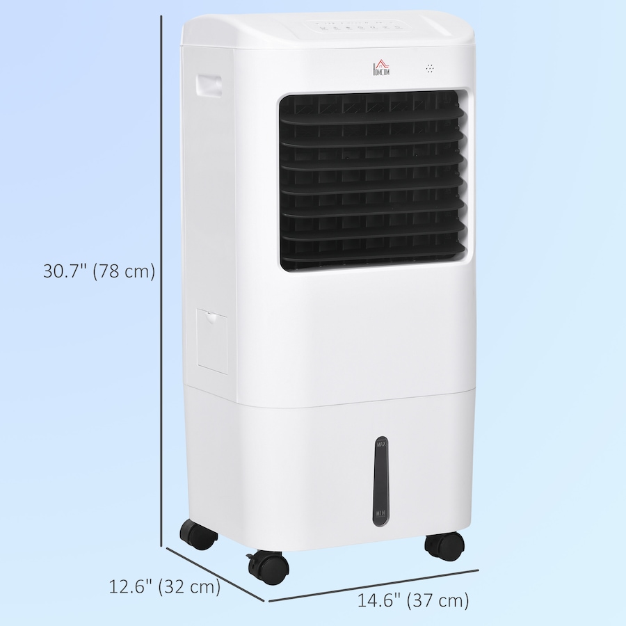 Image 994836_ALTMORE2.jpg, Product 994-836 / Price $129.99, HOMCOM Evaporative Air Cooler, 3-In-1 Ice Cooling Fan with Remote, White from HOMCOM on TSC.ca's Home & Garden department