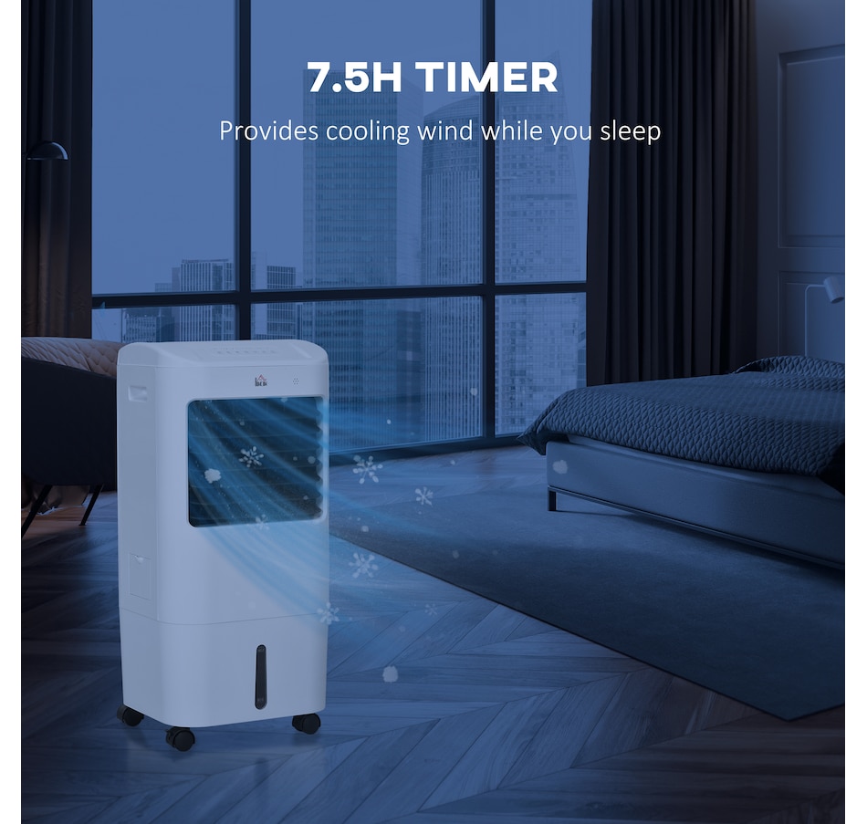 Image 994836_ALTMORE7.jpg, Product 994-836 / Price $144.99, HOMCOM Evaporative Air Cooler, 3-In-1 Ice Cooling Fan with Remote, White from HOMCOM on TSC.ca's Home & Garden department