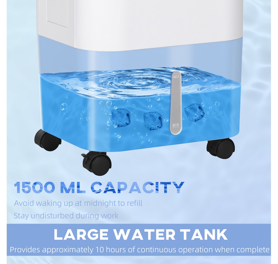 Image 994836_ALTMORE8.jpg, Product 994-836 / Price $144.99, HOMCOM Evaporative Air Cooler, 3-In-1 Ice Cooling Fan with Remote, White from HOMCOM on TSC.ca's Home & Garden department