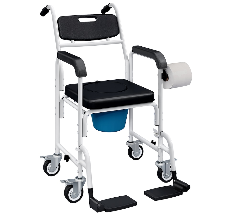Image 994879.jpg, Product 994-879 / Price $164.99, HOMCOM Shower Chair with Wheels, Bedside Commode Wheelchair for Seniors from HOMCOM on TSC.ca's department