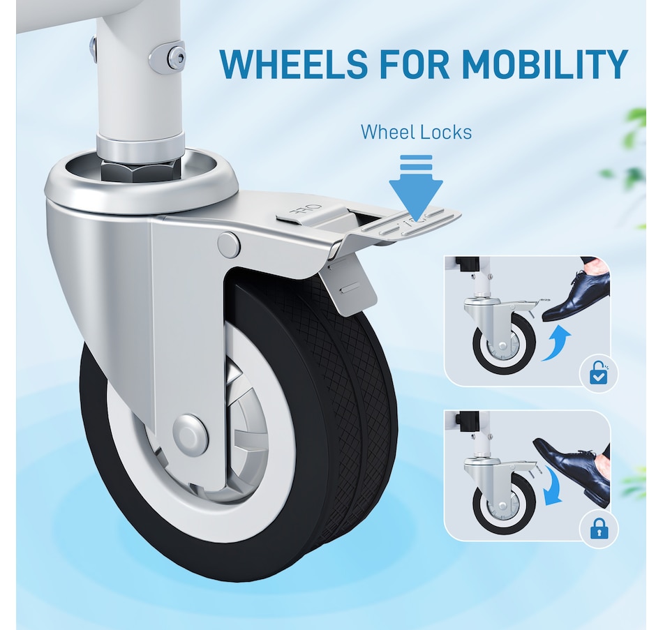 Image 994879_ALTMORE7.jpg, Product 994-879 / Price $164.99, HOMCOM Shower Chair with Wheels, Bedside Commode Wheelchair for Seniors from HOMCOM on TSC.ca's department