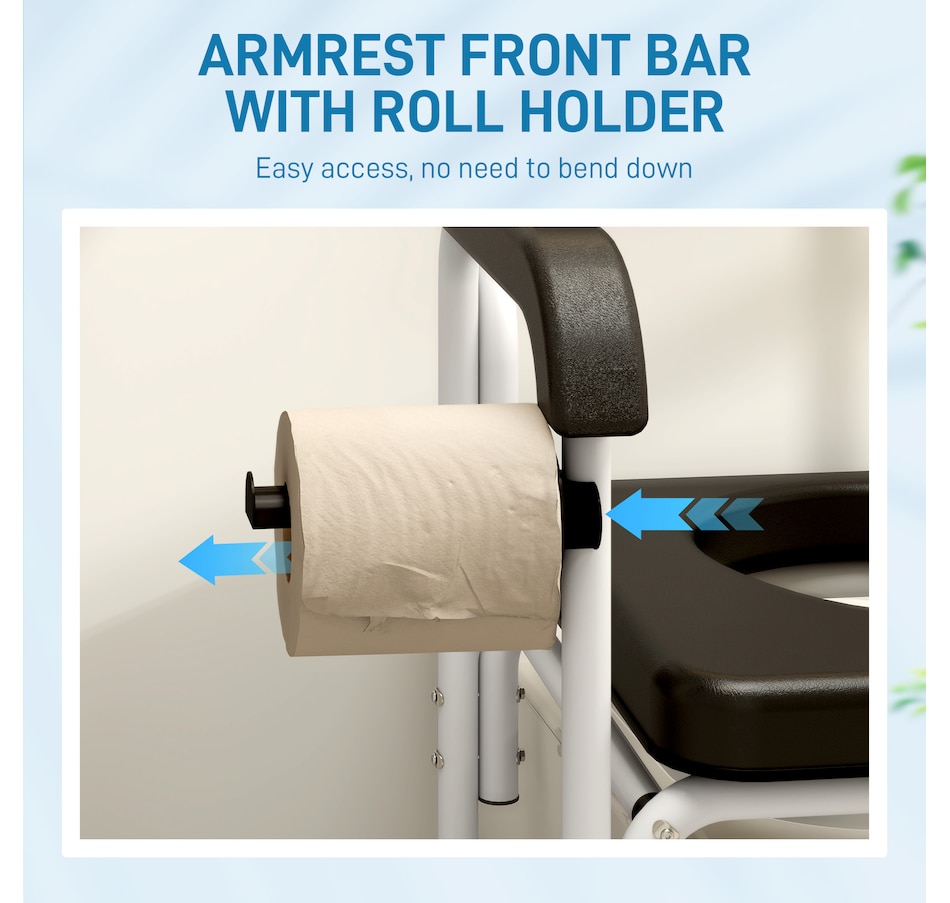 Image 994879_ALTMORE8.jpg, Product 994-879 / Price $164.99, HOMCOM Shower Chair with Wheels, Bedside Commode Wheelchair for Seniors from HOMCOM on TSC.ca's department