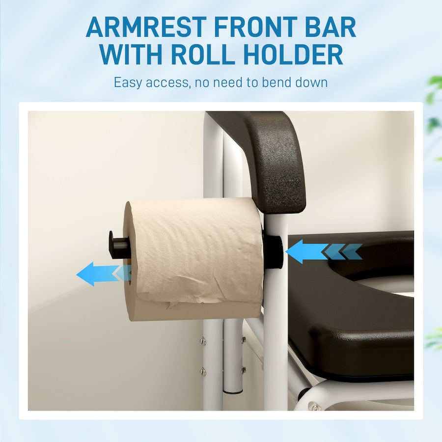 Image 994879_ALTMORE8.jpg, Product 994-879 / Price $159.99, HOMCOM Shower Chair with Wheels, Bedside Commode Wheelchair for Seniors from HOMCOM on TSC.ca's department