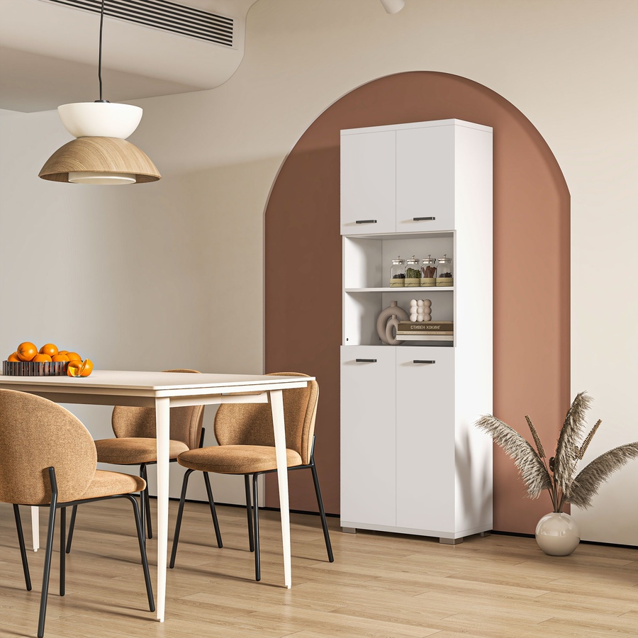 Image 994918_ALTMORE3.jpg, Product 994-918 / Price $219.99, kleankin Tall Bathroom Storage Cabinet with Doors and Cupboards, White from Kleankin on TSC.ca's Home & Garden department