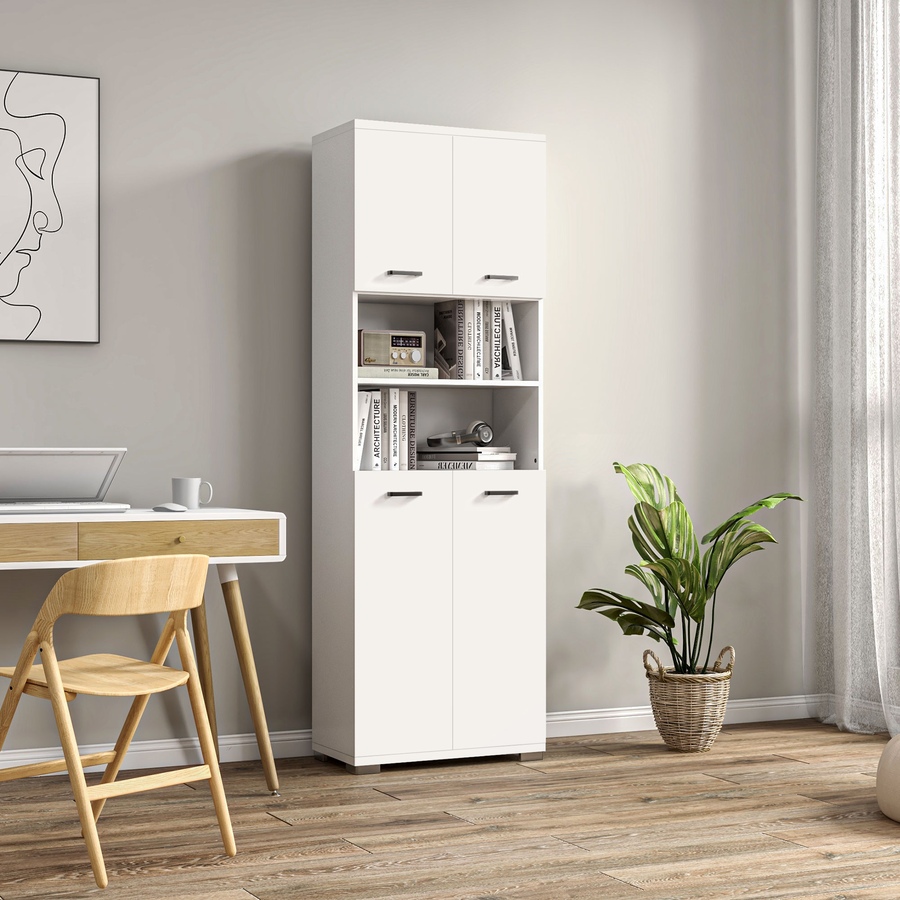 Image 994918_ALTMORE8.jpg, Product 994-918 / Price $219.99, kleankin Tall Bathroom Storage Cabinet with Doors and Cupboards, White from Kleankin on TSC.ca's Home & Garden department