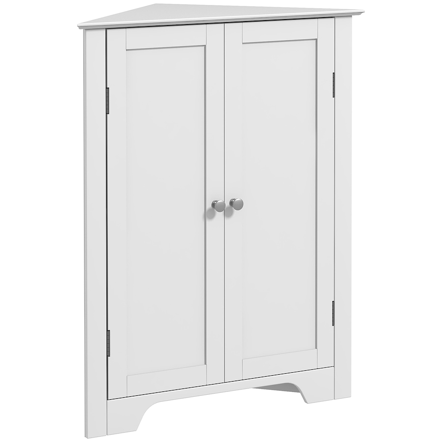 Image 994921.jpg, Product 994-921 / Price $109.99, kleankin Corner Bathroom Cabinet, Recessed Doors and Adjustable Shelf from Kleankin on TSC.ca's Home & Garden department