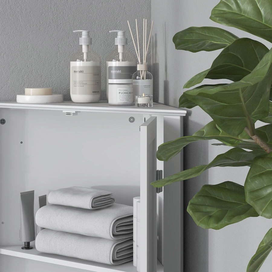 Image 994921_ALTMORE8.jpg, Product 994-921 / Price $109.99, kleankin Corner Bathroom Cabinet, Recessed Doors and Adjustable Shelf from Kleankin on TSC.ca's Home & Garden department