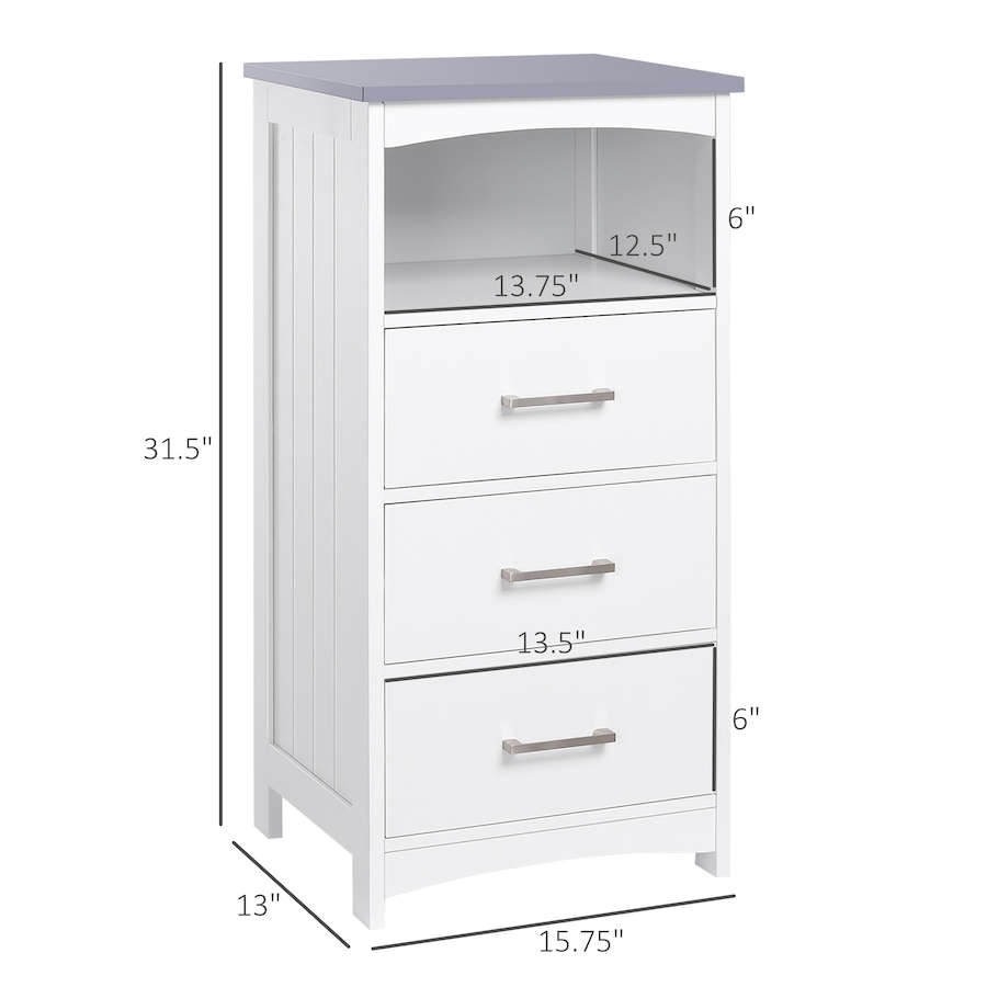 Image 994923_ALTMORE2.jpg, Product 994-923 / Price $116.69, kleankin Bathroom Floor Cabinet, Free Standing Cabinet, w/ Storage, White from Kleankin on TSC.ca's Home & Garden department