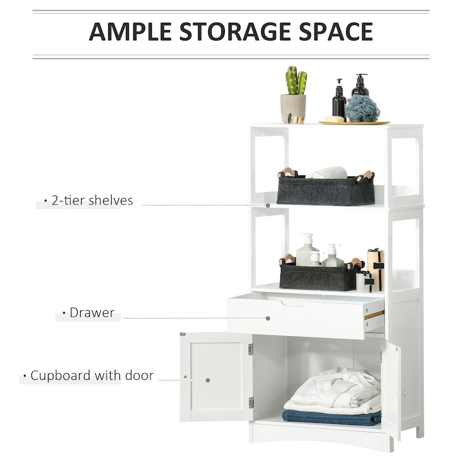 Image 994925_ALTMORE4.jpg, Product 994-925 / Price $109.99, kleankin Bathroom Floor Storage Cabinet Kitchen Sideboard w/ Doors from Kleankin on TSC.ca's Home & Garden department