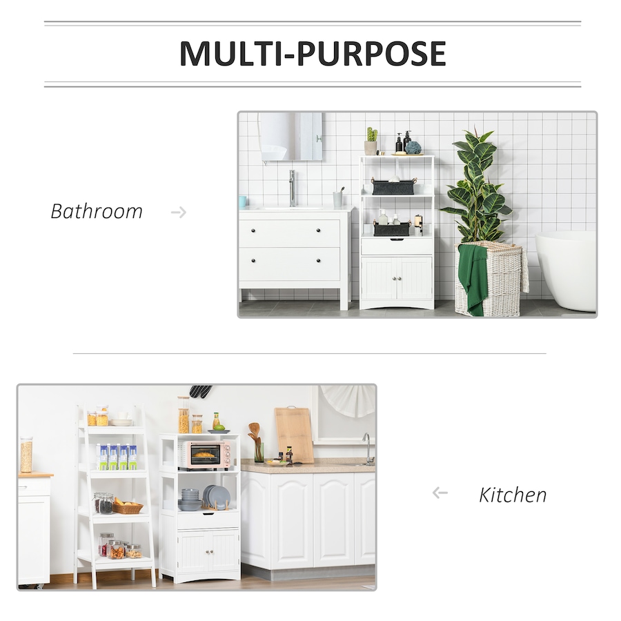 Image 994925_ALTMORE5.jpg, Product 994-925 / Price $109.99, kleankin Bathroom Floor Storage Cabinet Kitchen Sideboard w/ Doors from Kleankin on TSC.ca's Home & Garden department