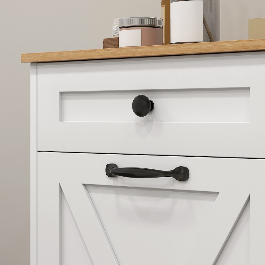 Image 994939_ALTMORE13.jpg, Product 994-939 / Price $212.17, HOMCOM Tilt Out Laundry Hamper Cabinet with 2 Baskets and 2 Drawers, Black from HOMCOM on TSC.ca's Home & Garden department