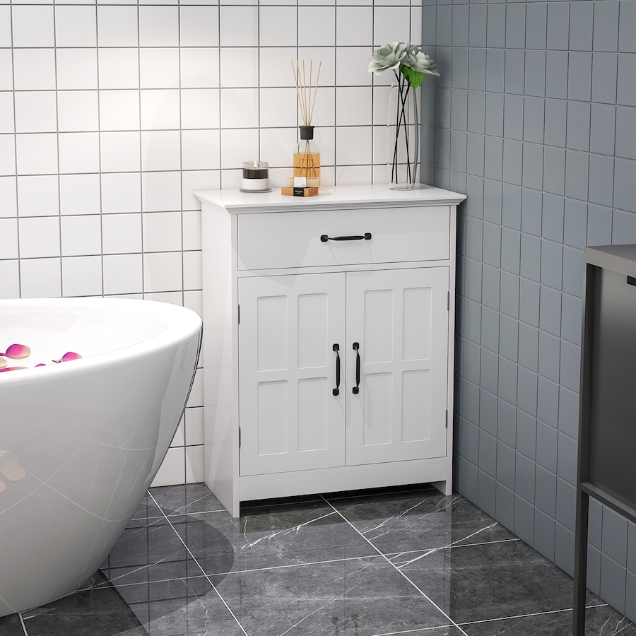 Image 994940_ALTMORE1.jpg, Product 994-940 / Price $116.39, kleankin Modern Bathroom Cabinet, Bathroom Floor Cabinet with Doors, White from Kleankin on TSC.ca's Home & Garden department