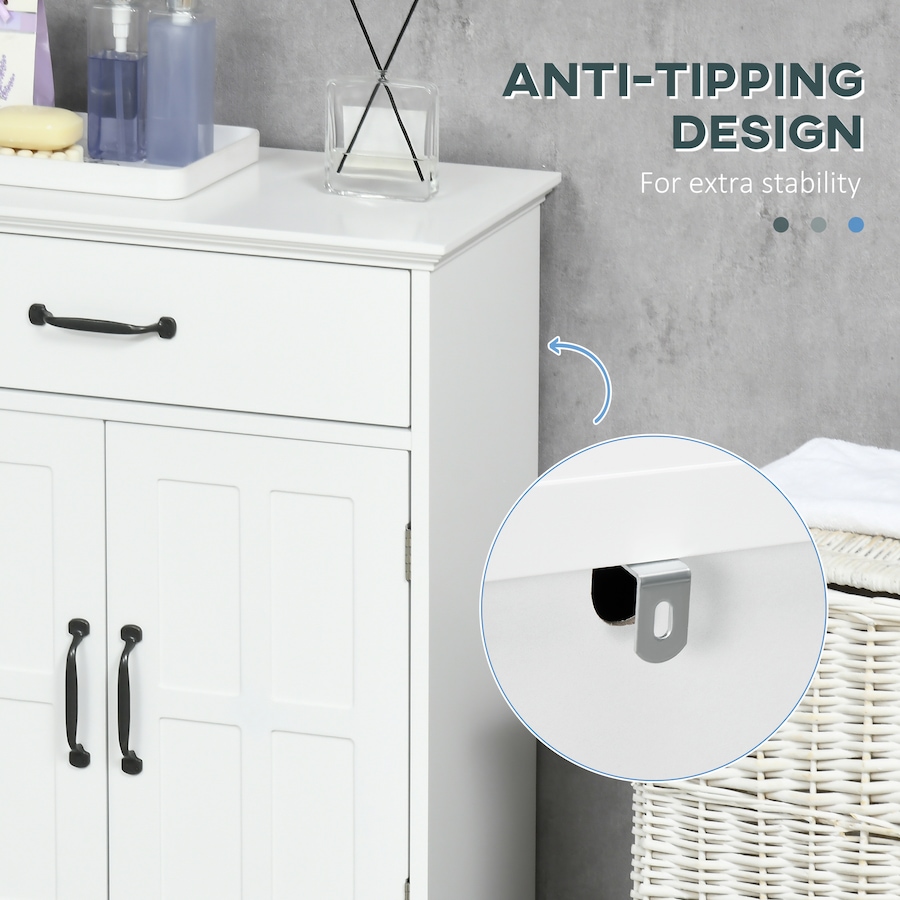 Image 994940_ALTMORE5.jpg, Product 994-940 / Price $116.39, kleankin Modern Bathroom Cabinet, Bathroom Floor Cabinet with Doors, White from Kleankin on TSC.ca's Home & Garden department