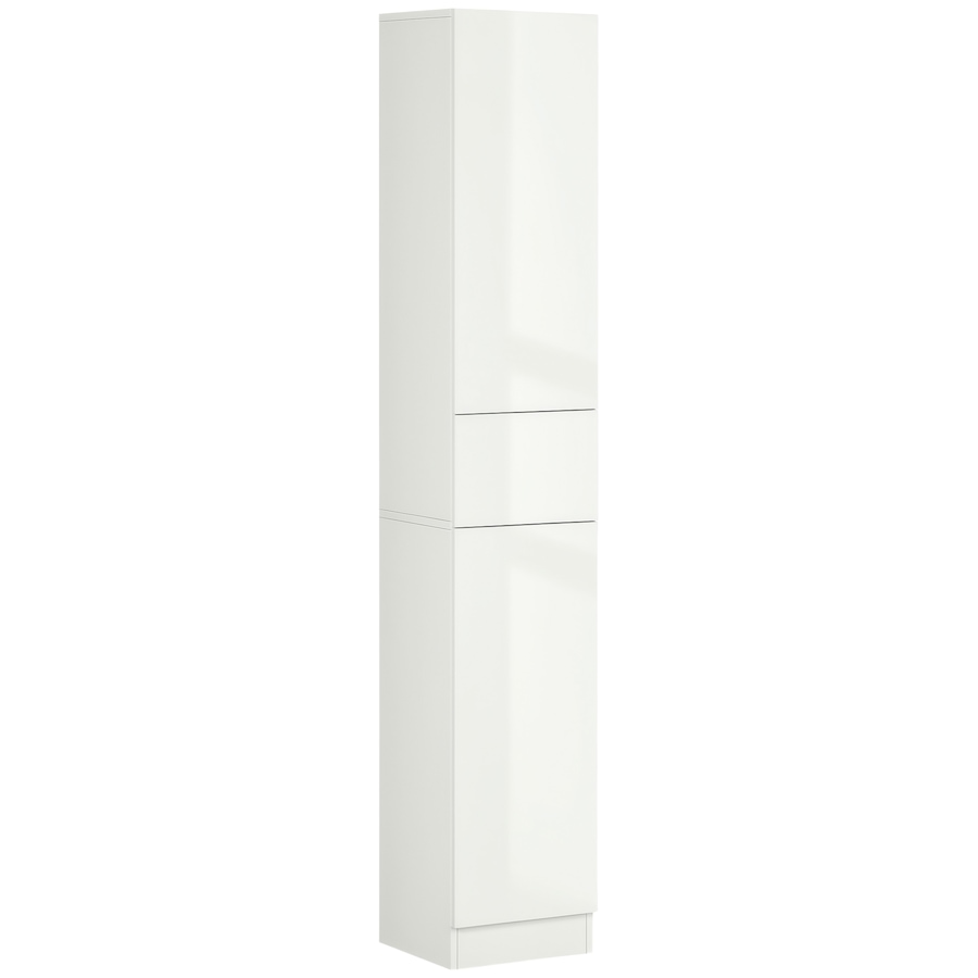 Image 994964.png, Product 994-964 / Price $159.64, kleankin Tall Bathroom Storage Cabinet with Doors Drawer High Gloss White from Kleankin on TSC.ca's Home & Garden department