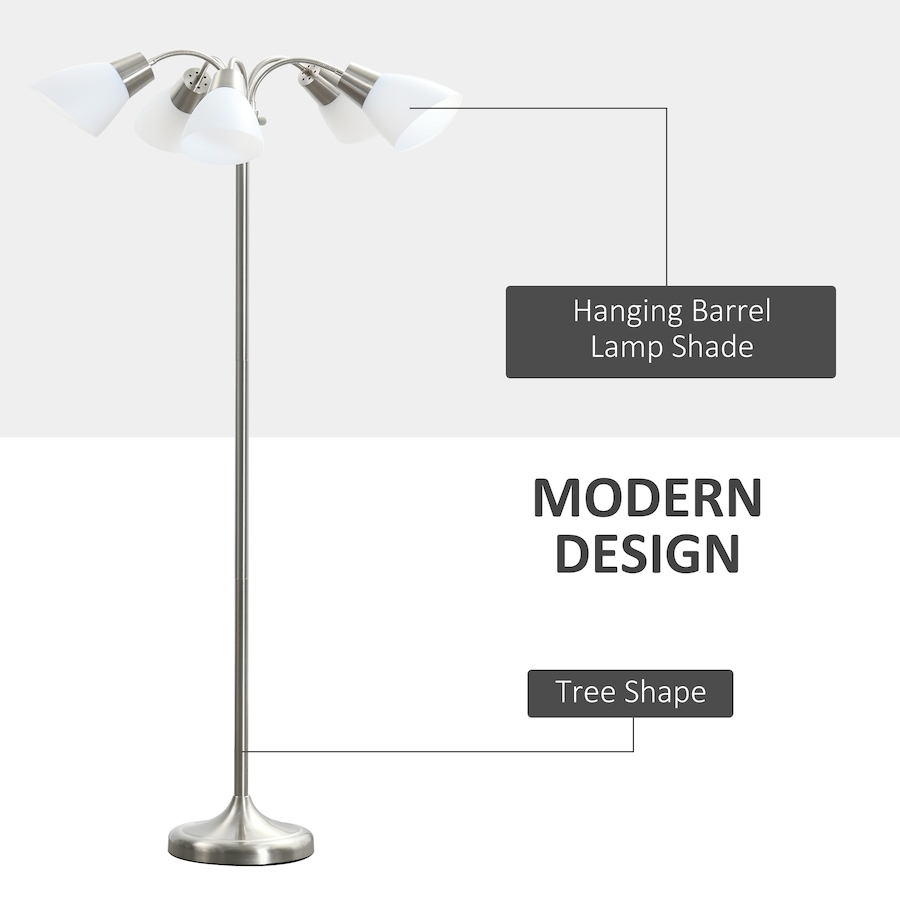Image 994980_ALTMORE3.jpg, Product 994-980 / Price $89.99, HOMCOM Arc Tree Floor Lamp 5 Adjustable Lights Standing Reading Light from HOMCOM on TSC.ca's Home & Garden department