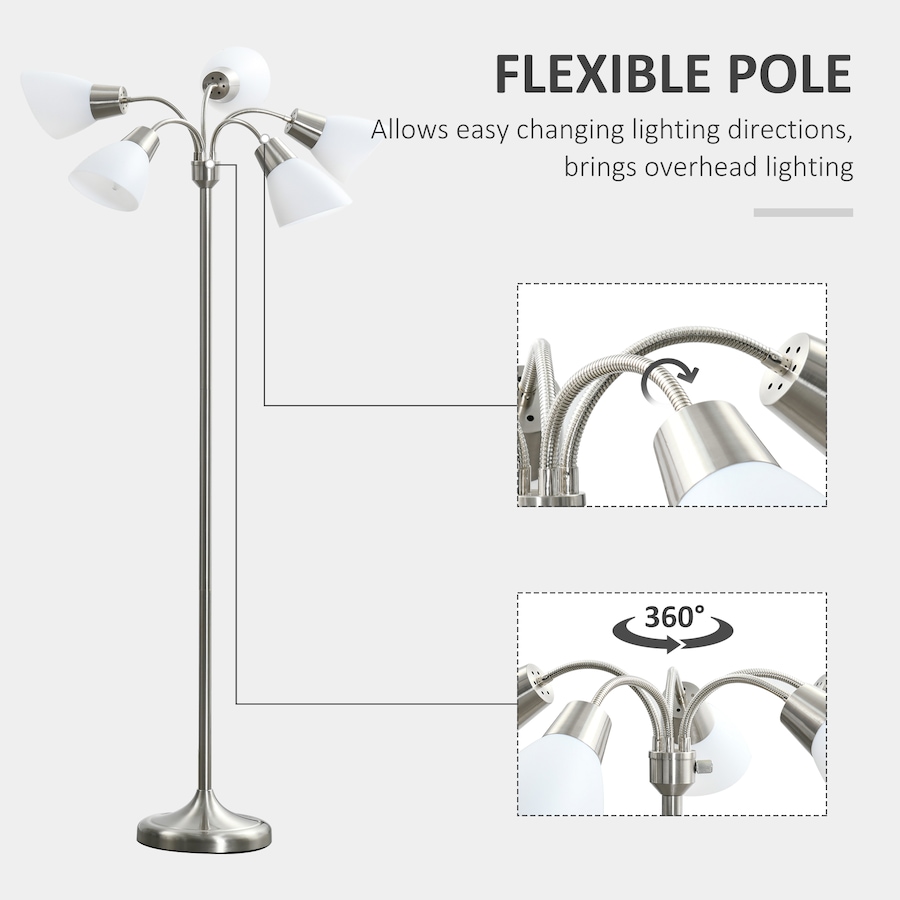 Image 994980_ALTMORE4.jpg, Product 994-980 / Price $89.99, HOMCOM Arc Tree Floor Lamp 5 Adjustable Lights Standing Reading Light from HOMCOM on TSC.ca's Home & Garden department