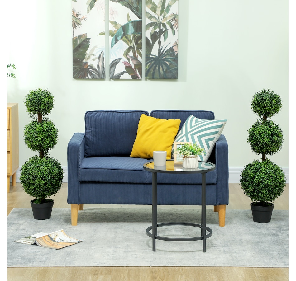 Image 994989_ALTMORE6.jpg, Product 994-989 / Price $114.99, HOMCOM 2 Pack Artificial Boxwood Topiary Ball Trees, Fake Plants in Pot from HOMCOM on TSC.ca's Home & Garden department