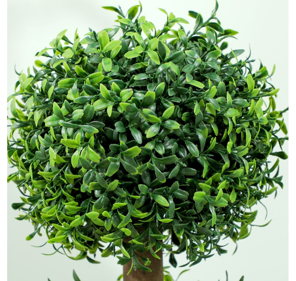 Image 994989_ALTMORE7.jpg, Product 994-989 / Price $114.99, HOMCOM 2 Pack Artificial Boxwood Topiary Ball Trees, Fake Plants in Pot from HOMCOM on TSC.ca's Home & Garden department