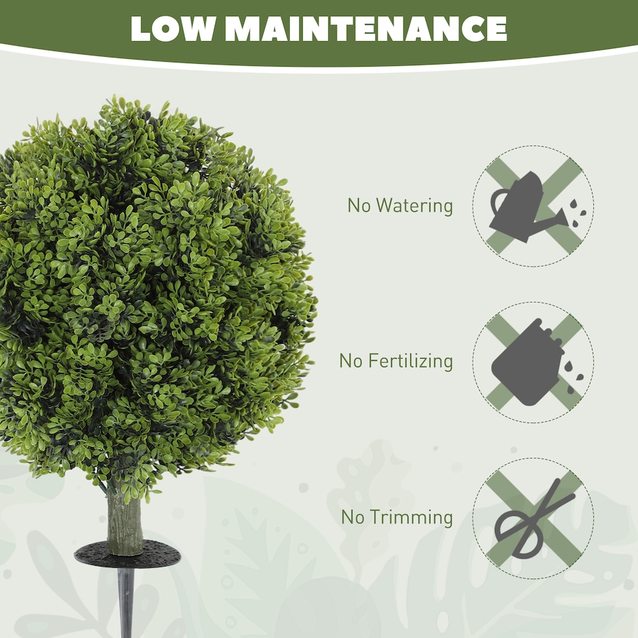 Image 994997_ALTMORE4.jpg, Product 994-997 / Price $79.99, HOMCOM 2PC Artificial Boxwood Topiary Balls, Fake Plants with Ground Stake from HOMCOM on TSC.ca's Home & Garden department