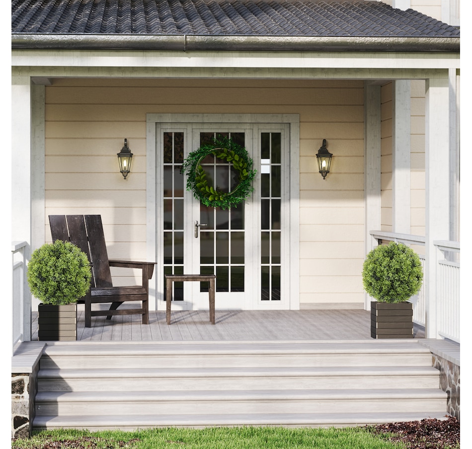 Image 994997_ALTMORE6.jpg, Product 994-997 / Price $79.99, HOMCOM 2PC Artificial Boxwood Topiary Balls, Fake Plants with Ground Stake from HOMCOM on TSC.ca's Home & Garden department