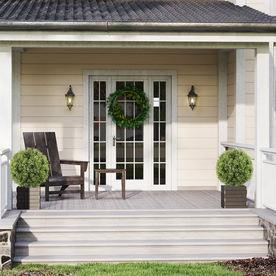 Image 994997_ALTMORE6.jpg, Product 994-997 / Price $79.99, HOMCOM 2PC Artificial Boxwood Topiary Balls, Fake Plants with Ground Stake from HOMCOM on TSC.ca's Home & Garden department