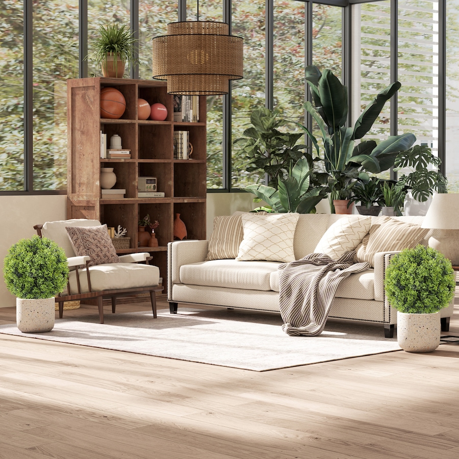 Image 994997_ALTMORE8.jpg, Product 994-997 / Price $79.99, HOMCOM 2PC Artificial Boxwood Topiary Balls, Fake Plants with Ground Stake from HOMCOM on TSC.ca's Home & Garden department