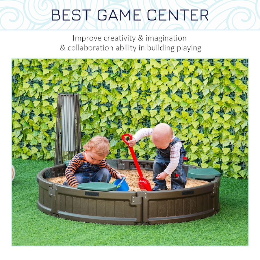 Image 995476_ALTMORE13.jpg, Product 995-476 / Price $84.99, Outsunny Kids Outdoor Sandbox with Cover Waterproof Oxford Canopy from Outsunny on TSC.ca's Home & Garden department