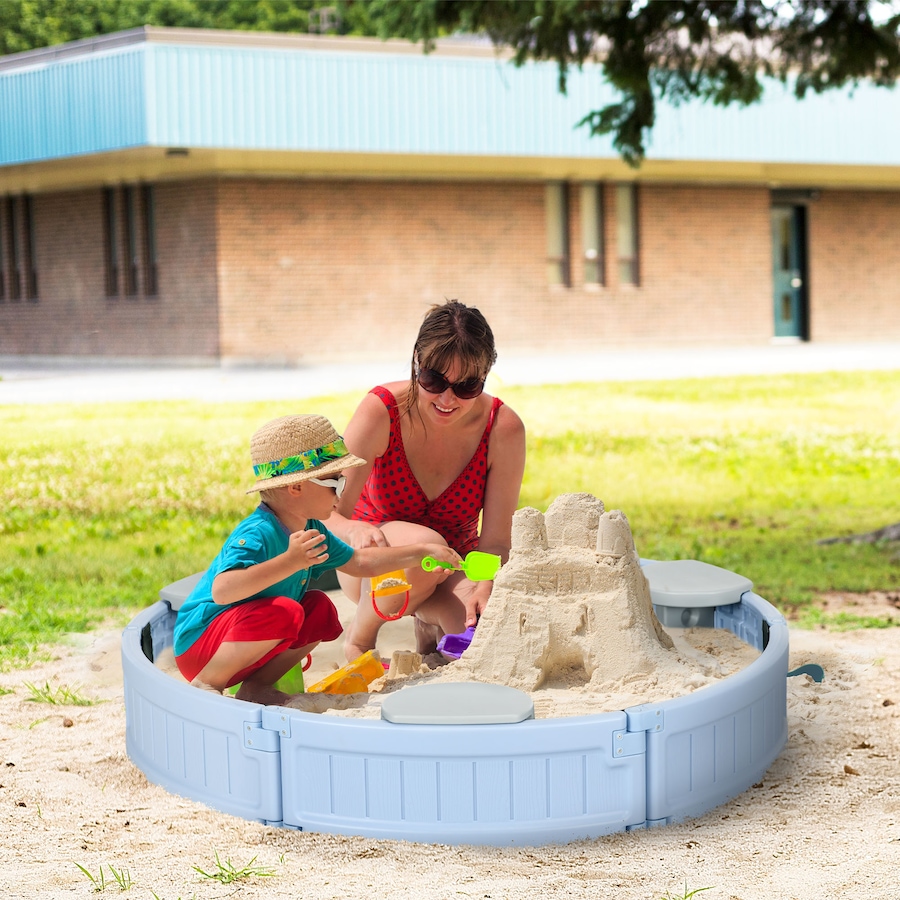 Image 995476_ALTMORE18.jpg, Product 995-476 / Price $84.99, Outsunny Kids Outdoor Sandbox with Cover Waterproof Oxford Canopy from Outsunny on TSC.ca's Home & Garden department