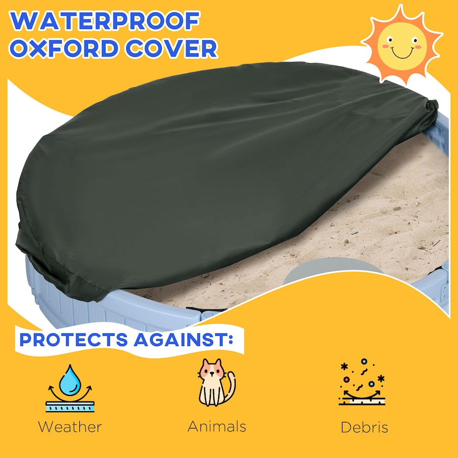 Image 995476_ALTMORE20.jpg, Product 995-476 / Price $84.99, Outsunny Kids Outdoor Sandbox with Cover Waterproof Oxford Canopy from Outsunny on TSC.ca's Home & Garden department