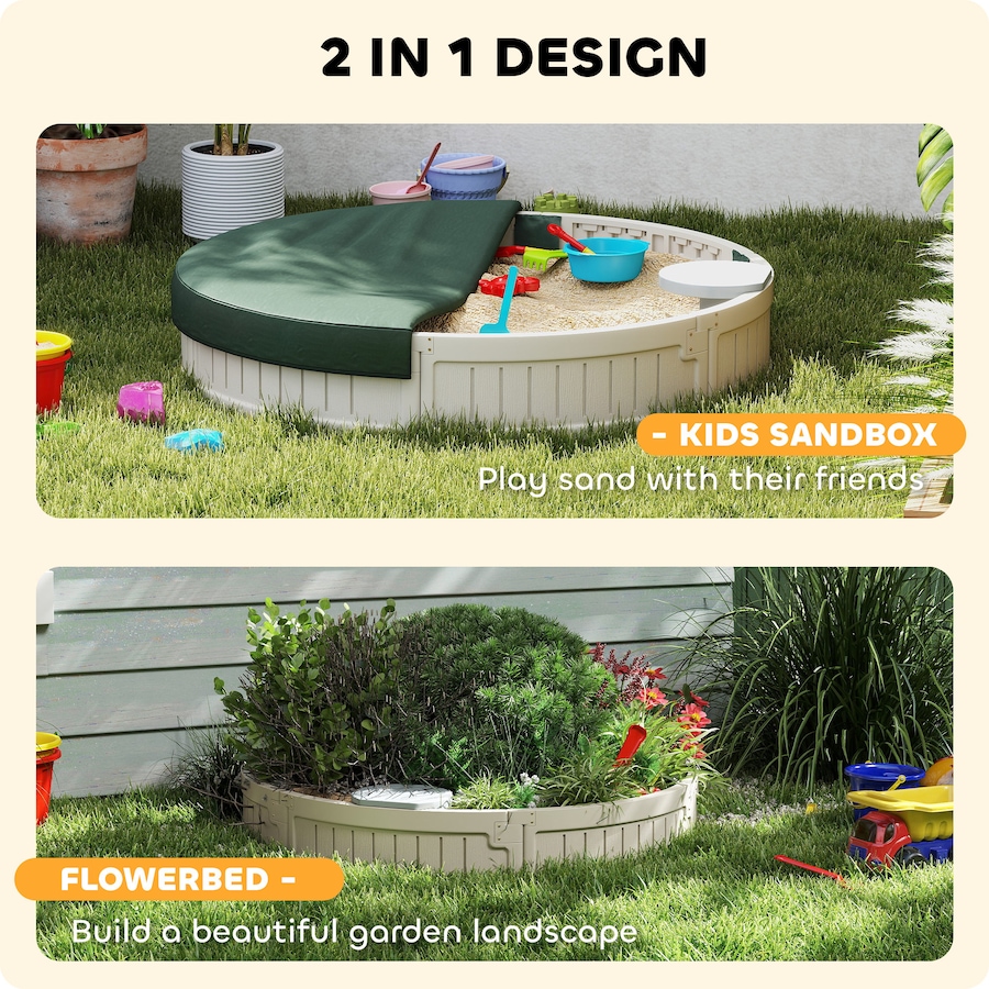 Image 995476_ALTMORE6.jpg, Product 995-476 / Price $84.99, Outsunny Kids Outdoor Sandbox with Cover Waterproof Oxford Canopy from Outsunny on TSC.ca's Home & Garden department