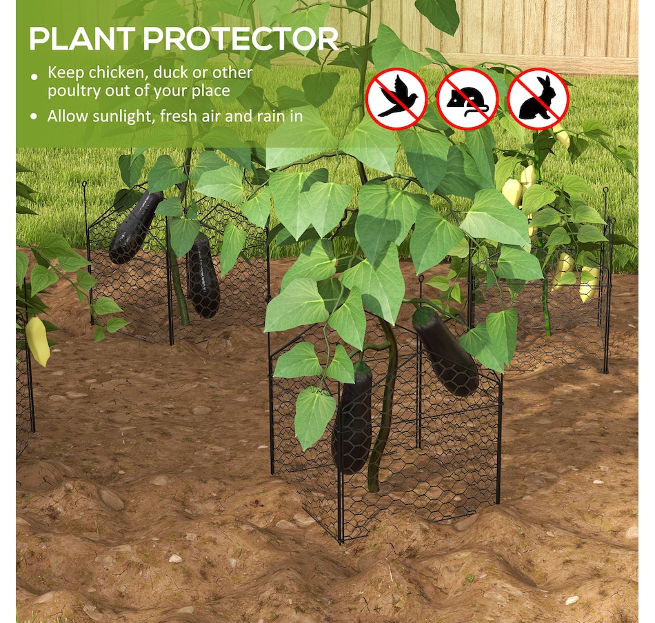 Image 996972_ALTMORE3.jpg, Product 996-972 / Price $67.99, Outsunny Garden Chicken Wire Cloche from Outsunny on TSC.ca's Home & Garden department