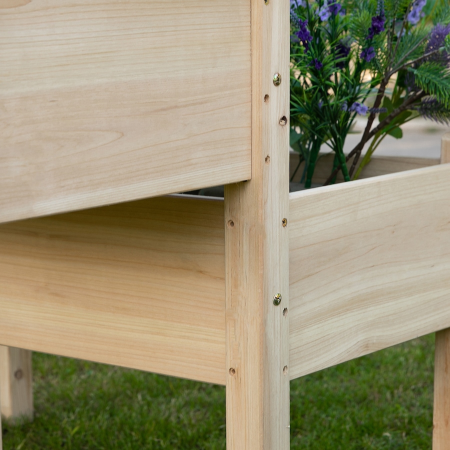 Image 996979_ALTMORE7.jpg, Product 996-979 / Price $109.99, Outsunny 34"x34"x28" 2-Tier Raised Garden Bed Wooden Planter Box for Backyard from Outsunny on TSC.ca's Home & Garden department