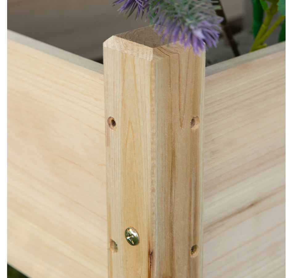 Image 996979_ALTMORE8.jpg, Product 996-979 / Price $114.99, Outsunny 34"x34"x28" 2-Tier Raised Garden Bed Wooden Planter Box for Backyard from Outsunny on TSC.ca's Home & Garden department