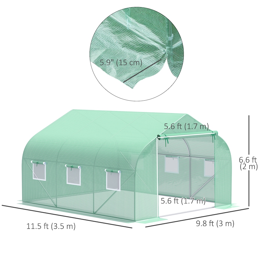 Image 996993_ALTMORE10.jpg, Product 996-993 / Price $109.99 - $146.99, Outsunny Walk-in Greenhouse, Garden Plant Growing Warm House from Outsunny on TSC.ca's Home & Garden department
