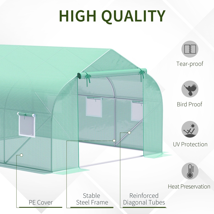 Image 996993_ALTMORE11.jpg, Product 996-993 / Price $109.99 - $146.99, Outsunny Walk-in Greenhouse, Garden Plant Growing Warm House from Outsunny on TSC.ca's Home & Garden department