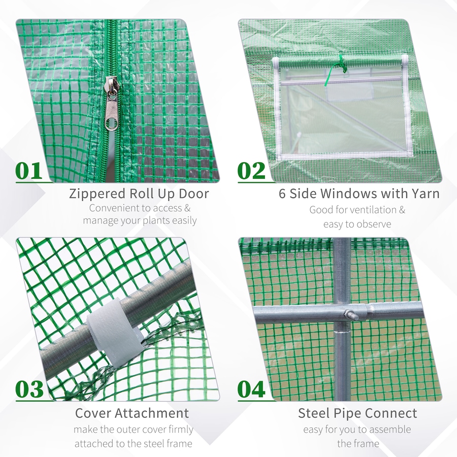 Image 996993_ALTMORE12.jpg, Product 996-993 / Price $109.99 - $146.99, Outsunny Walk-in Greenhouse, Garden Plant Growing Warm House from Outsunny on TSC.ca's Home & Garden department
