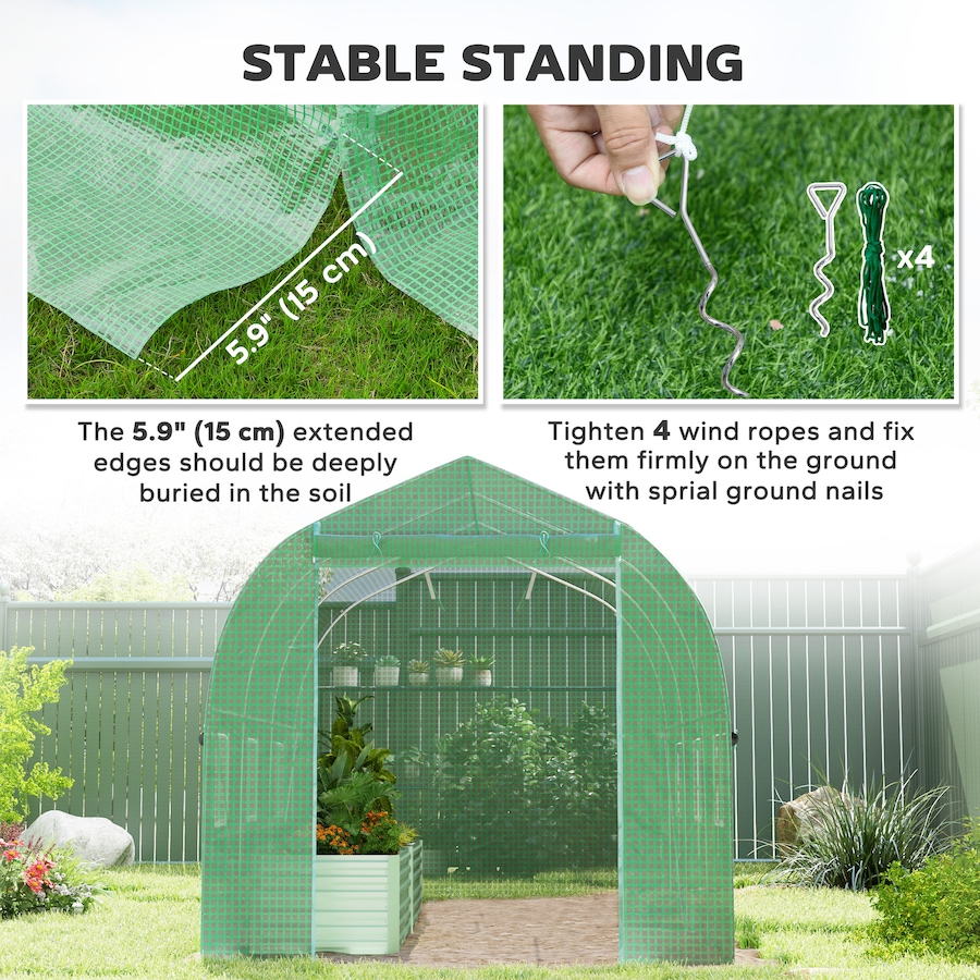 Image 996993_ALTMORE5.jpg, Product 996-993 / Price $109.99 - $146.99, Outsunny Walk-in Greenhouse, Garden Plant Growing Warm House from Outsunny on TSC.ca's Home & Garden department