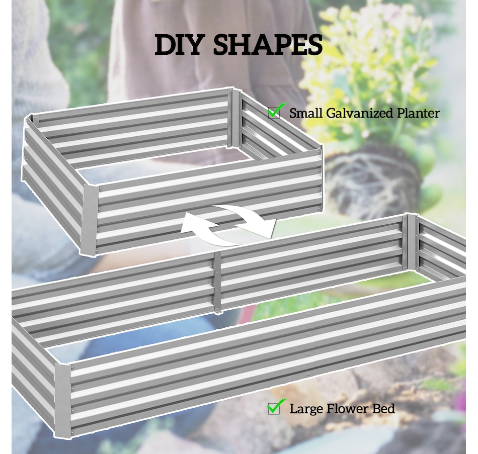 Image 996994_ALTMORE12.jpg, Product 996-994 / Price $55.99 - $59.99, Outsunny Galvanized Raised Garden Bed Metal Planter Box Easy Quick Setup from Outsunny on TSC.ca's Home & Garden department
