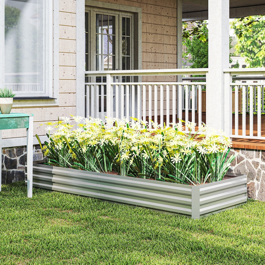 Image 996994_ALTMORE15.jpg, Product 996-994 / Price $55.40 - $69.99, Outsunny Galvanized Raised Garden Bed Metal Planter Box Easy Quick Setup from Outsunny on TSC.ca's Home & Garden department