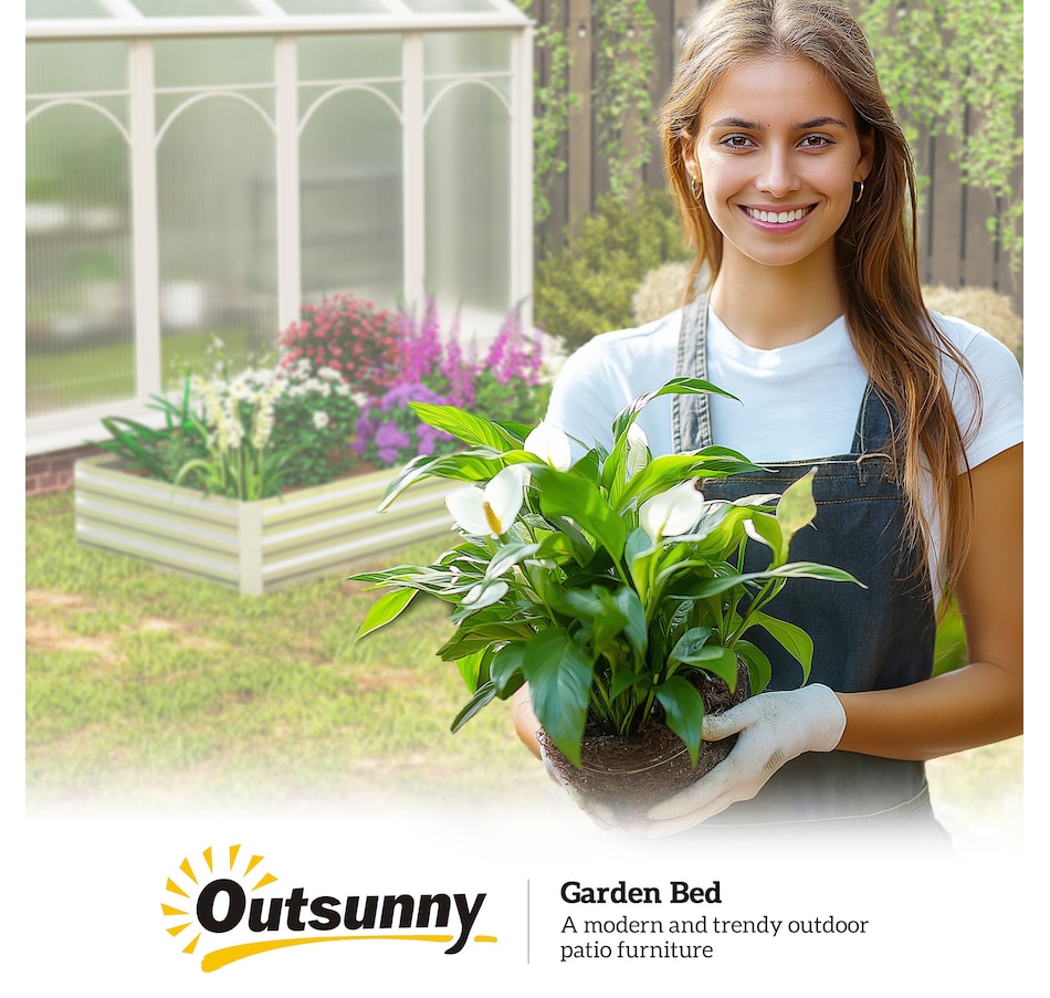 Image 996994_ALTMORE16.jpg, Product 996-994 / Price $55.99 - $59.99, Outsunny Galvanized Raised Garden Bed Metal Planter Box Easy Quick Setup from Outsunny on TSC.ca's Home & Garden department