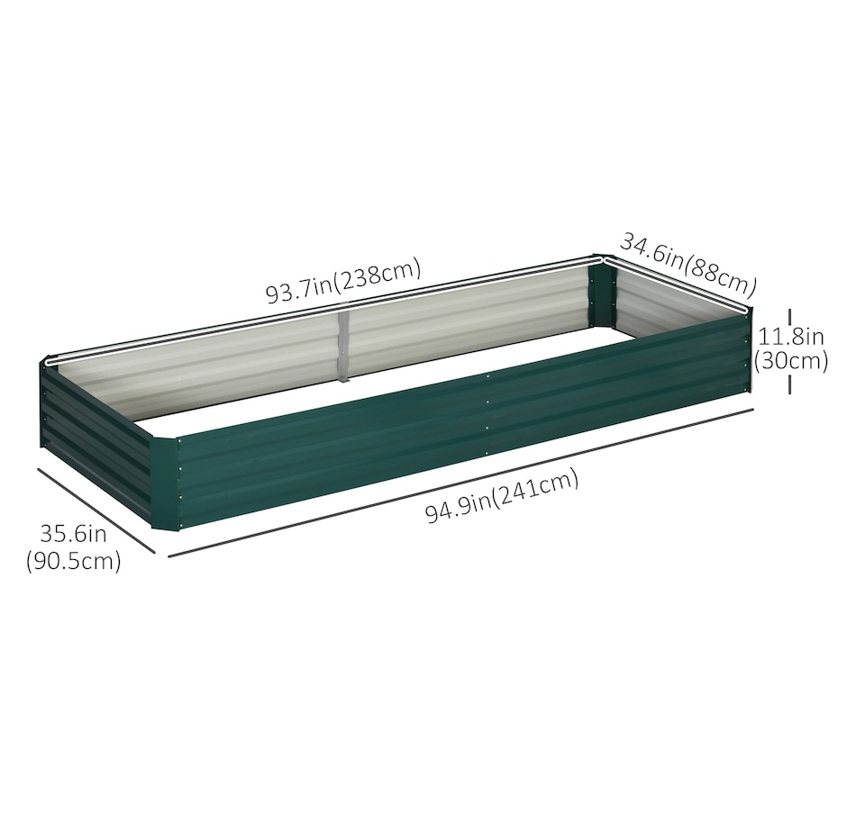 Image 996994_ALTMORE2.jpg, Product 996-994 / Price $55.99 - $59.99, Outsunny Galvanized Raised Garden Bed Metal Planter Box Easy Quick Setup from Outsunny on TSC.ca's Home & Garden department