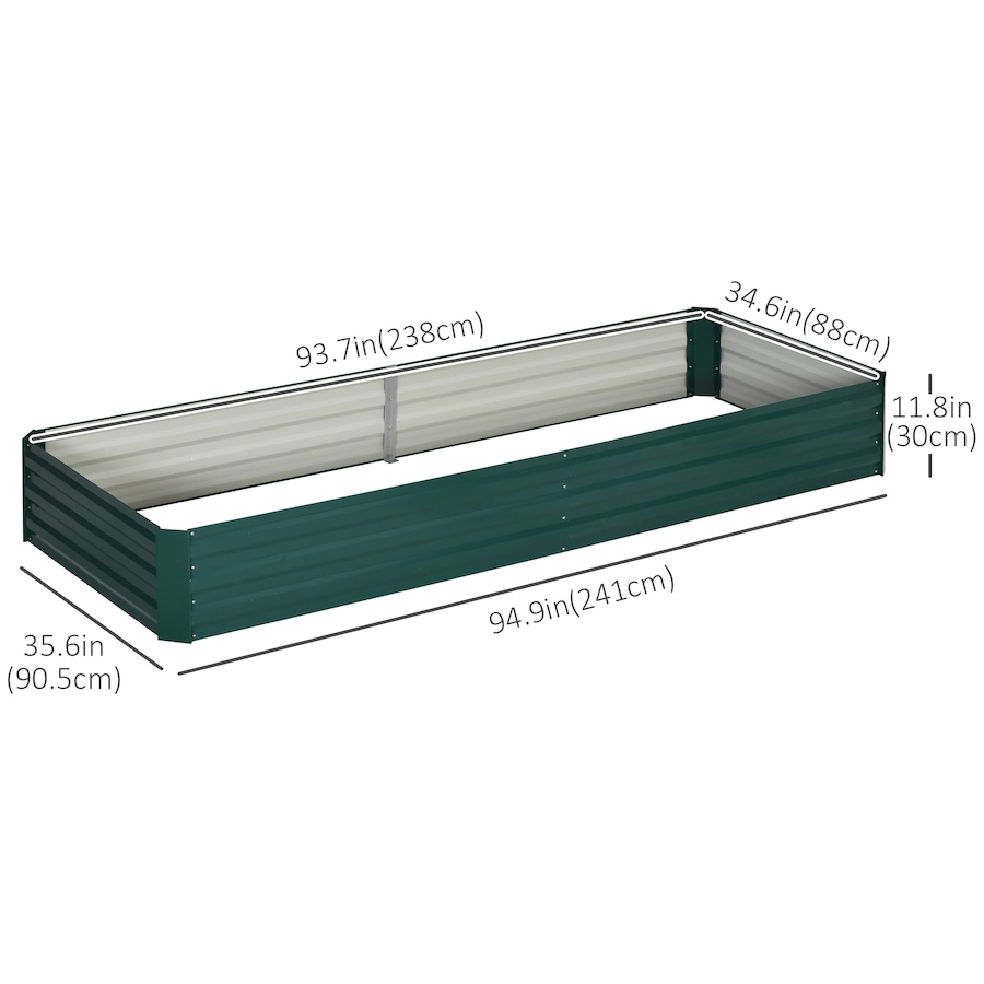 Image 996994_ALTMORE2.jpg, Product 996-994 / Price $55.40 - $69.99, Outsunny Galvanized Raised Garden Bed Metal Planter Box Easy Quick Setup from Outsunny on TSC.ca's Home & Garden department
