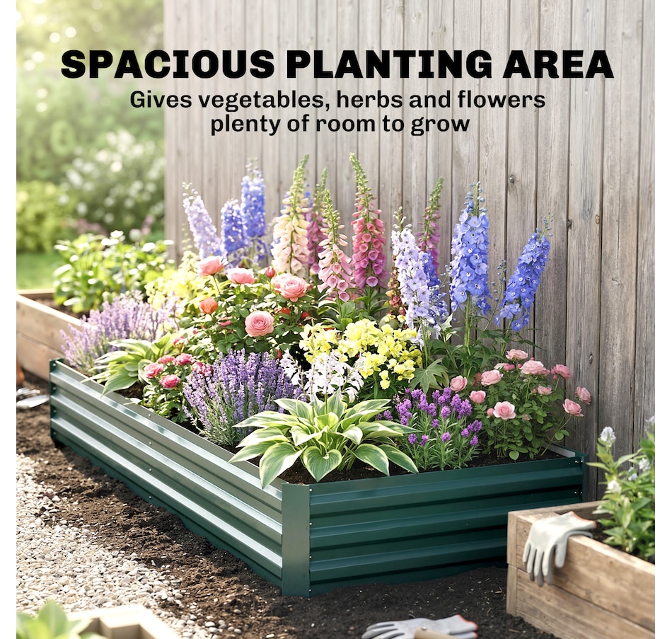 Image 996994_ALTMORE27.jpg, Product 996-994 / Price $55.99 - $59.99, Outsunny Galvanized Raised Garden Bed Metal Planter Box Easy Quick Setup from Outsunny on TSC.ca's Home & Garden department