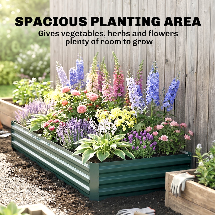 Image 996994_ALTMORE27.jpg, Product 996-994 / Price $55.40 - $69.99, Outsunny Galvanized Raised Garden Bed Metal Planter Box Easy Quick Setup from Outsunny on TSC.ca's Home & Garden department