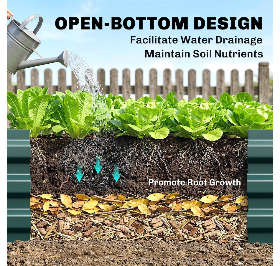 Image 996994_ALTMORE29.jpg, Product 996-994 / Price $55.99 - $59.99, Outsunny Galvanized Raised Garden Bed Metal Planter Box Easy Quick Setup from Outsunny on TSC.ca's Home & Garden department