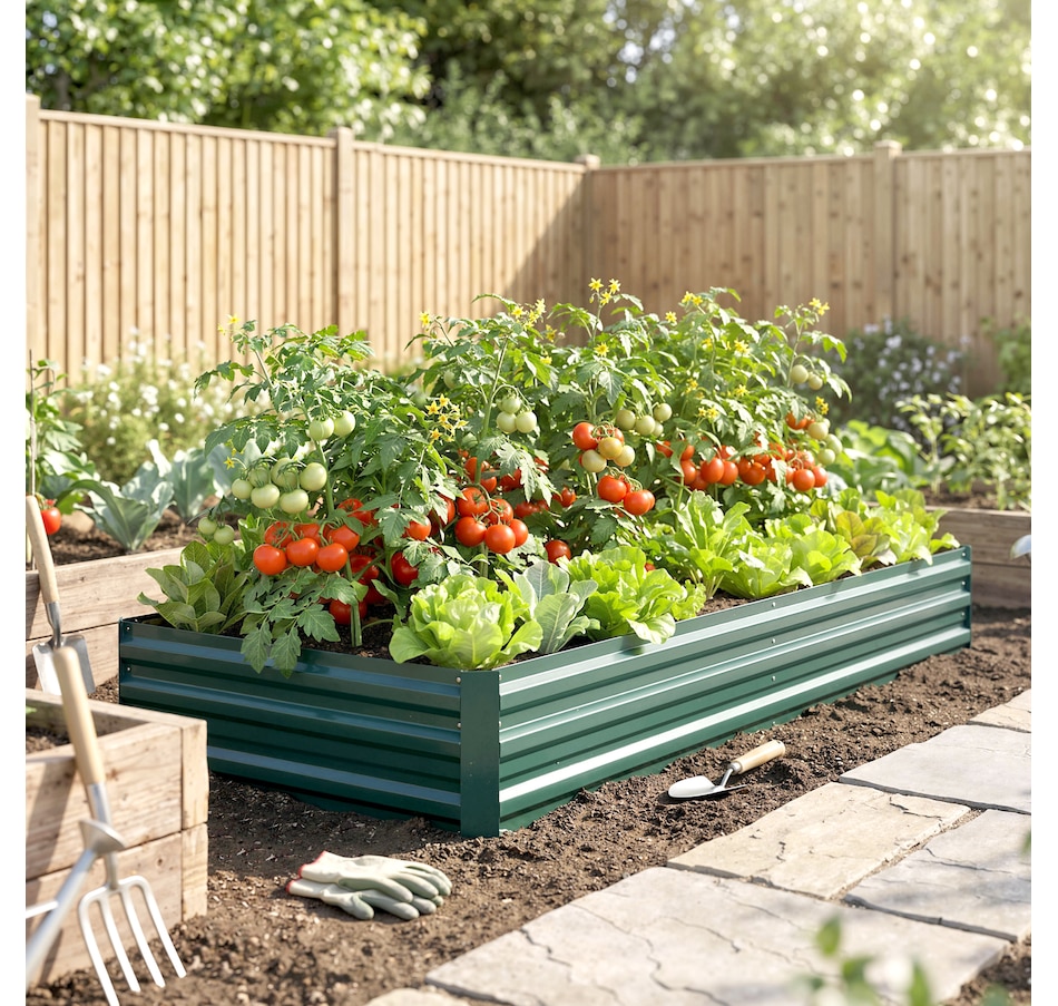 Image 996994_ALTMORE30.jpg, Product 996-994 / Price $55.99 - $59.99, Outsunny Galvanized Raised Garden Bed Metal Planter Box Easy Quick Setup from Outsunny on TSC.ca's Home & Garden department